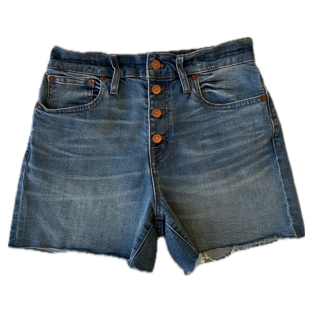 Madewell High Rise Button Fly Jean Shorts